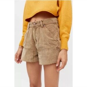 NWT URBAN OUTFITTERS BDG CUT OFF CORDUROY CARPENTER SHORTS SIZE 26